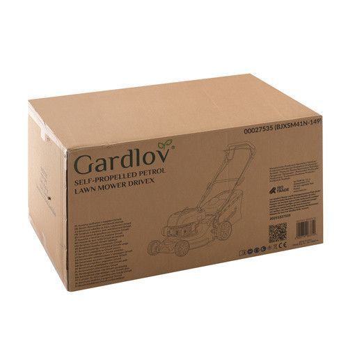 Газонокосилка бензиновая самоходная Gardlov 27535 DriveX 149 см&sup3;, 2.3 кВт, 40.6 см, корзина 50 л, 8 уровней, функция мойки 50685 фото