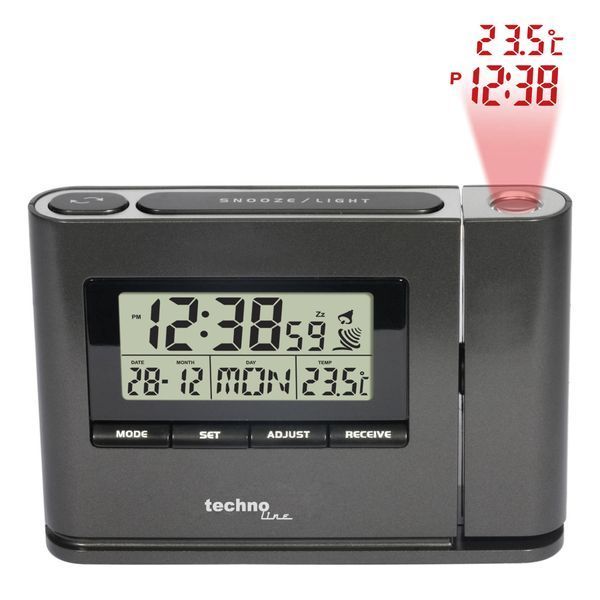 Годинник проекційний Technoline WT519 Anthracite (WT519) DAS1630 фото