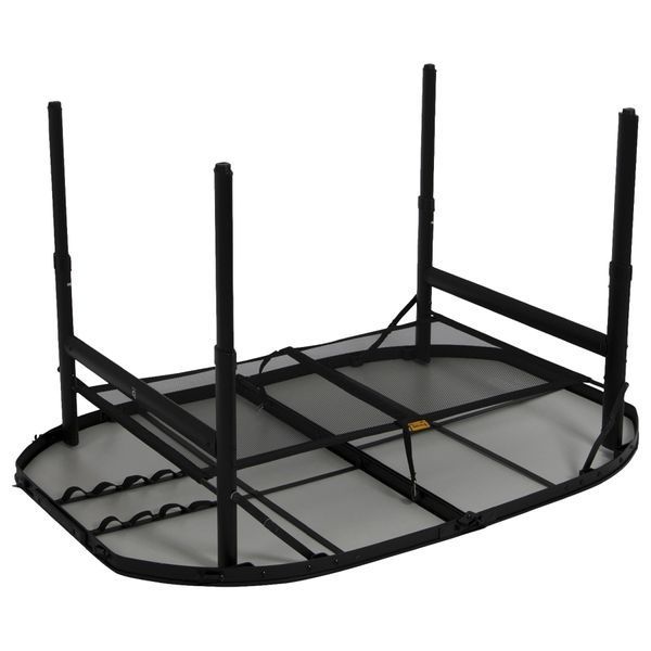 Стіл Bo-Camp Northgate Oval 120x80 cm Black/Grey (1404187) DAS2358 фото