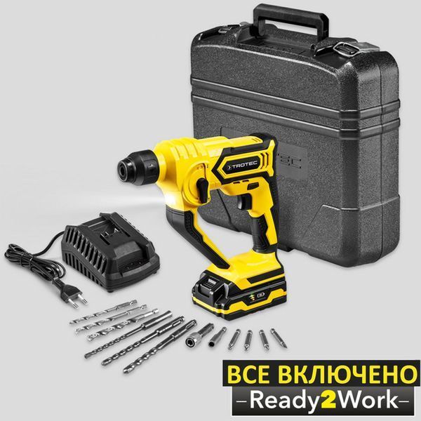 Перфоратор аккумуляторный Trotec PRDS 10-20V + кейс (4415000201) DAS2828 фото