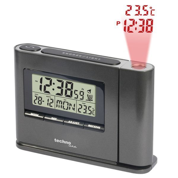 Годинник проекційний Technoline WT519 Anthracite (WT519) DAS1630 фото