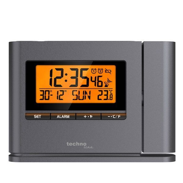 Годинник проекційний Technoline WT519 Anthracite (WT519) DAS1630 фото