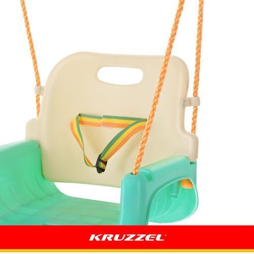 Детская качеля-трансформер 3-в-1 кремово-бирюзовая Kruzzel 27359 49830 фото