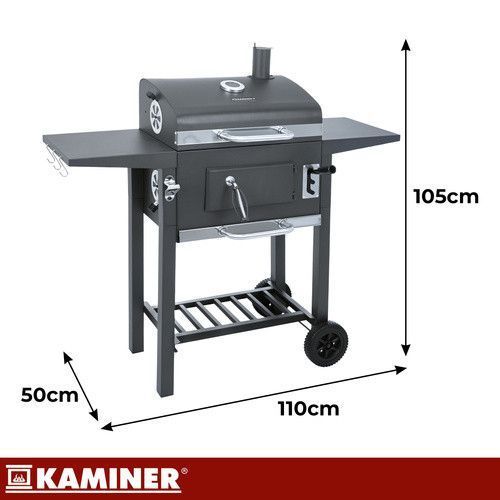 Мангал-гриль садовый с крышкой 105х110х50см Kaminer 27317 50591 фото