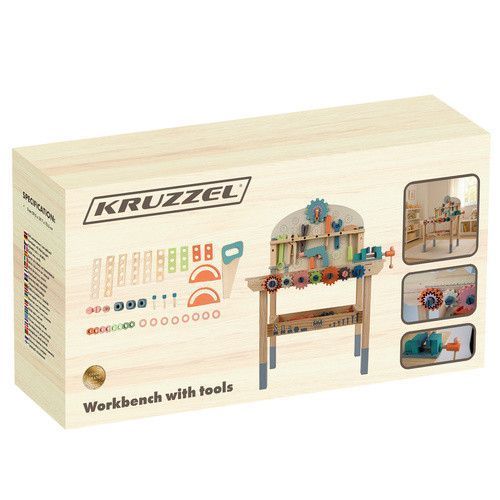 Детская мастерская с деревянными инструментами 3в1 KRUZZEL 26546 38844 фото