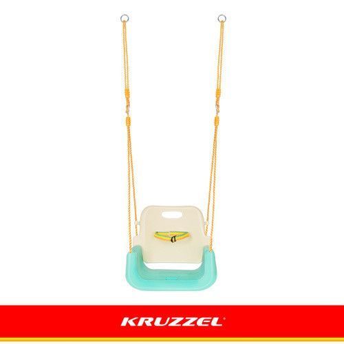 Детская качеля-трансформер 3-в-1 кремово-бирюзовая Kruzzel 27359 49830 фото