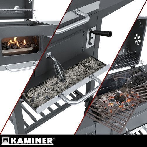 Мангал-гриль садовый с крышкой 105х110х50см Kaminer 27317 50591 фото