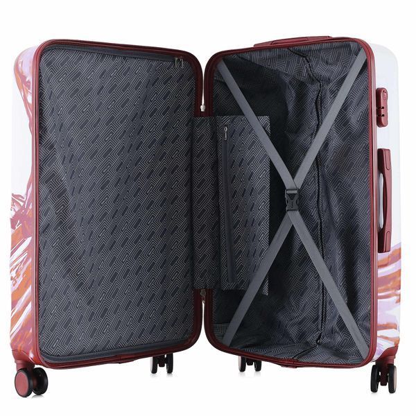 Валіза Semi Line 28" (L) White/Red Print (T5654-3) DAS2609 фото