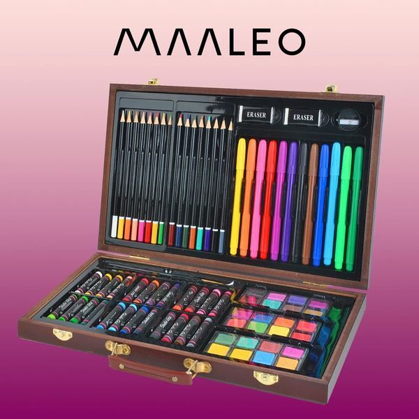 Набор для рисования 81 предмет в чемодане Maaleo 6072 22424 фото