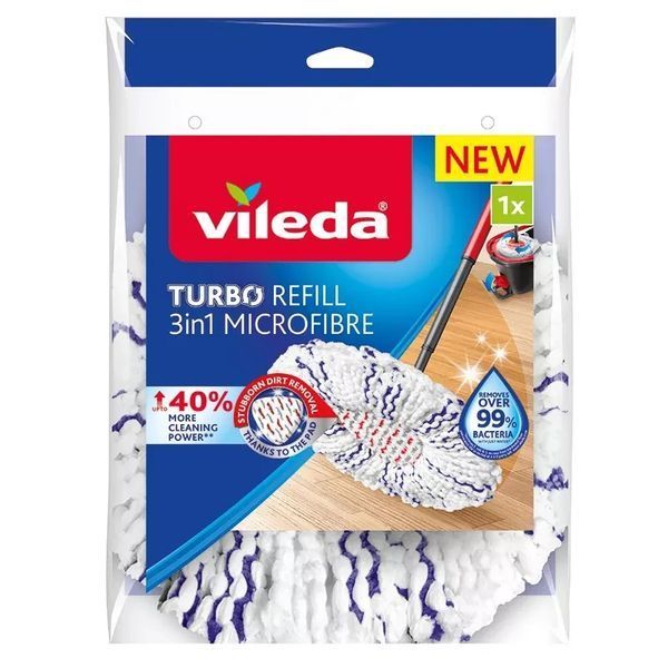 Насадка для швабры Vileda Turbo 3в1 35493 фото