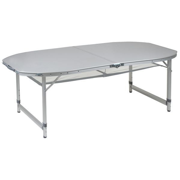 Стіл Bo-Camp Premium Oval 150x80 cm Grey (1404405) DAS2585 фото