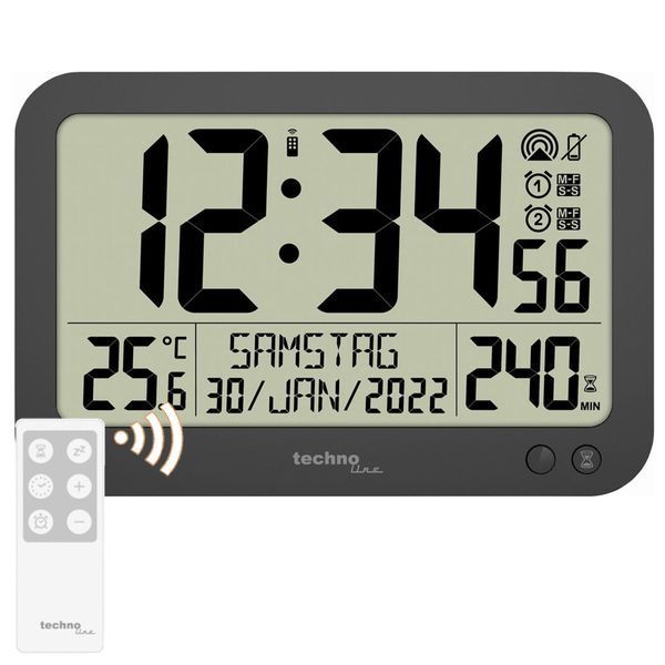 Годинник настінний Technoline WS8026 Black (WS8026) DAS2224 фото