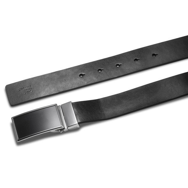 Ремень мужской кожаный Semi Line Black/Blue (P8234-0 L) DAS2999 фото