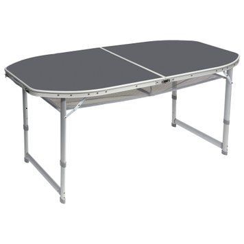 Стіл Bo-Camp Case Model Oval 150x80 cm Grey (1404399) DAS3050 фото