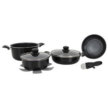 Набор посуды Gimex Cookware Set induction 7 предметов Black (6977222) DAS1823 фото