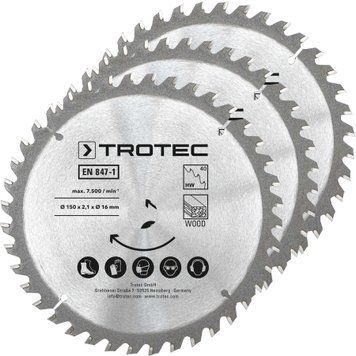 Диск пиляльний Trotec 150х16х2,1 HW40 Wood (3 шт) (6215001321) DAS2965 фото