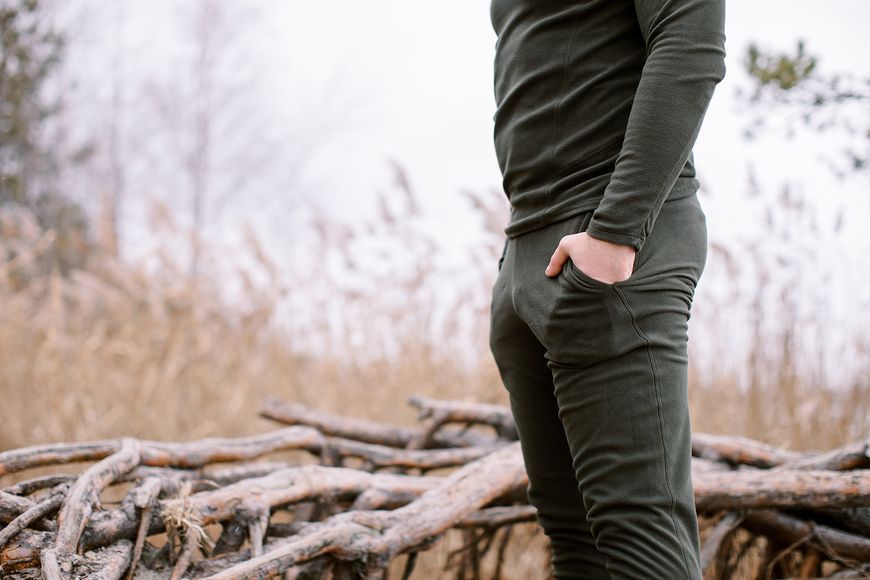 Термобілизна чоловіча Tribe Microfleece (футболка+штани) T-KA-0015-olive, T-KA-0015-olive-2XL T-KA-0015-olive-2XL фото