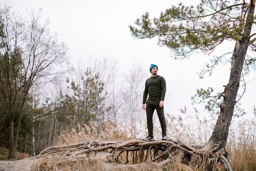 Термобілизна чоловіча Tribe Microfleece (футболка+штани) T-KA-0015-olive, T-KA-0015-olive-2XL T-KA-0015-olive-2XL фото