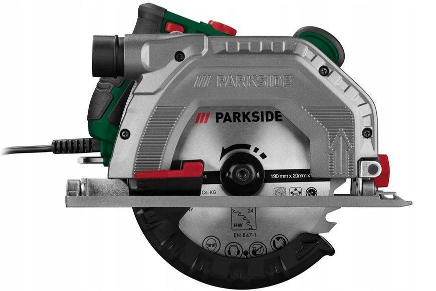 Ручная циркулярная дисковая пила Parkside PHKS 1350 E4 1350 Вт Германия 24103 фото