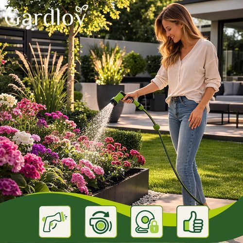 Котушка для автоматичного садового шланга 20м Gardlov 27505 50548 фото