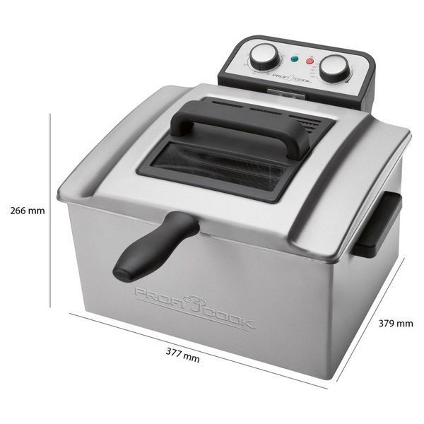 Фритюрница 4л Profi Cook PC-FR 1038 3 корзины 3000 Вт 12221 фото