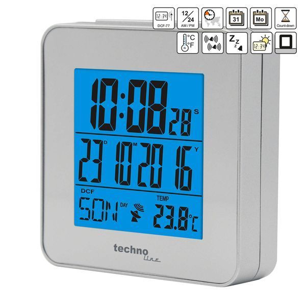Годинник настільний Technoline WT268 Silver (WT268) DAS1040 фото