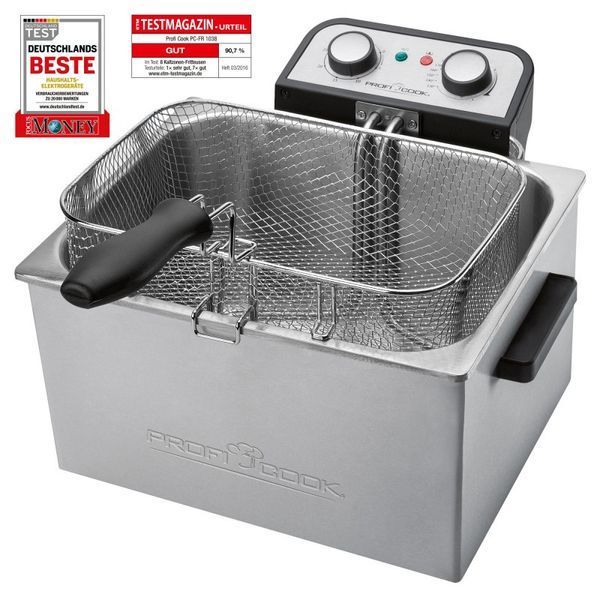 Фритюрница 4л Profi Cook PC-FR 1038 3 корзины 3000 Вт 12221 фото