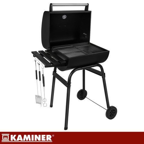 Садовый гриль с крышкой 82x51x117 см Kaminer 27316 50537 фото