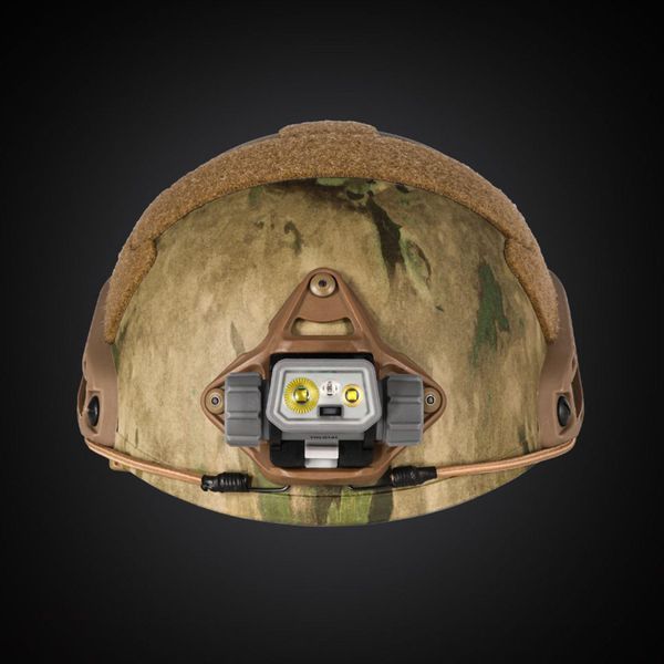 Фонарь налобный Mactronic Prism (650 Lm) Cool White/RGB LED Recharg Type-C Helmet Kit (THL0141) DAS303696 фото