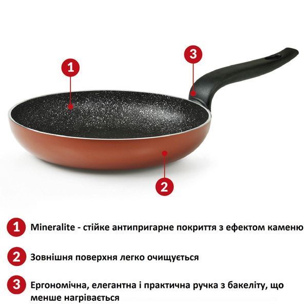 Сковорода Flonal Pepita Granit 22 см (PGFPS2250) DAS1753 фото
