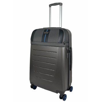 Чемодан Semi Line 24" (M) Dark Brown/Blue Line (T5736-2) DAS3784 фото