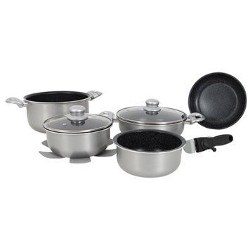 Набір посуду Gimex Cookware Set induction 8 предметів Silver (6977227) DAS1827 фото