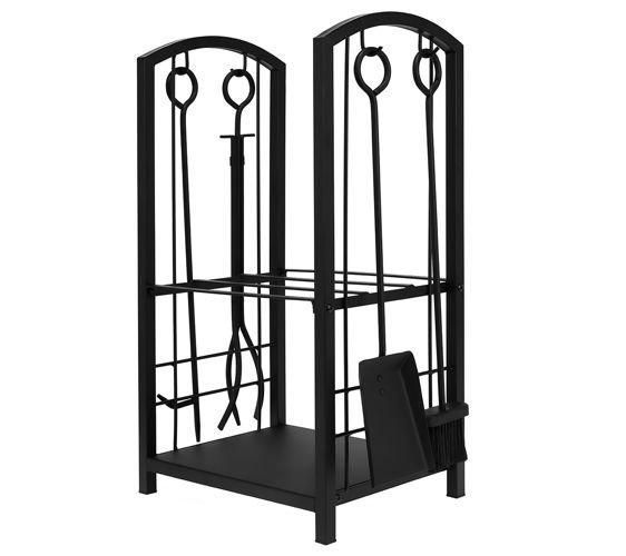 Подставка для дров Kaminer 8785 с 4 аксессуарами для камина PK011 20893 фото