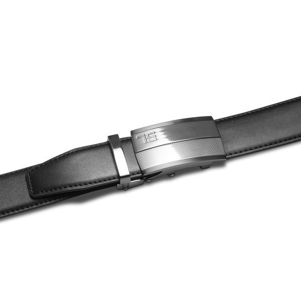 Ремень мужской кожаный Semi Line Black (P8235-0 L) DAS3003 фото