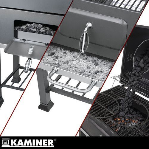 Мангал-гриль садовый с крышкой 114х67х120см Kaminer 27318 50515 фото