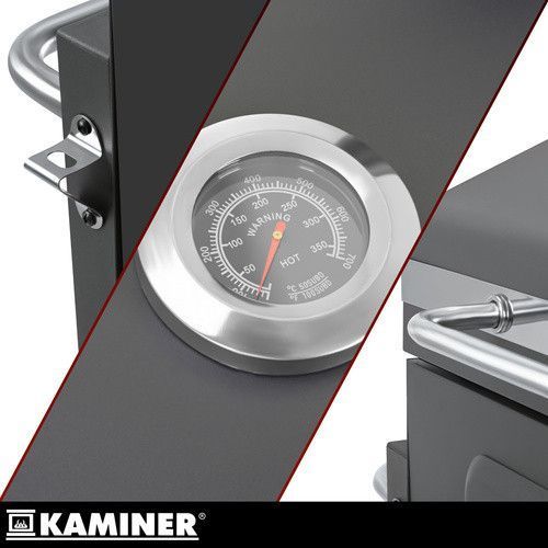 Мангал-гриль садовый с крышкой 114х67х120см Kaminer 27318 50515 фото