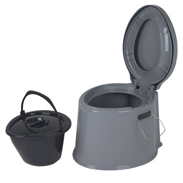 Біотуалет Bo-Camp Portable Toilet 7 Liters Grey (5502800) DAS1238 фото