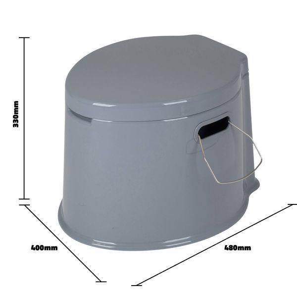 Біотуалет Bo-Camp Portable Toilet 7 Liters Grey (5502800) DAS1238 фото