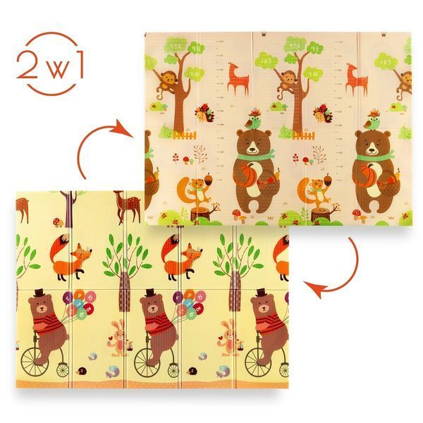 Детский складной коврик Nils Fun Forest MD05 190x150 cm 12474 фото
