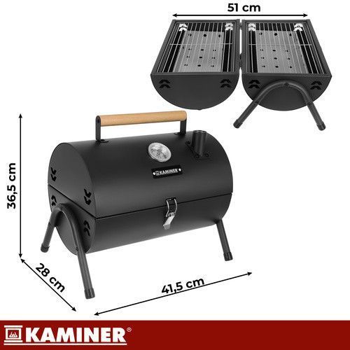 Садовый туристический мангал Kaminer 27322 38х30х40см 49610 фото