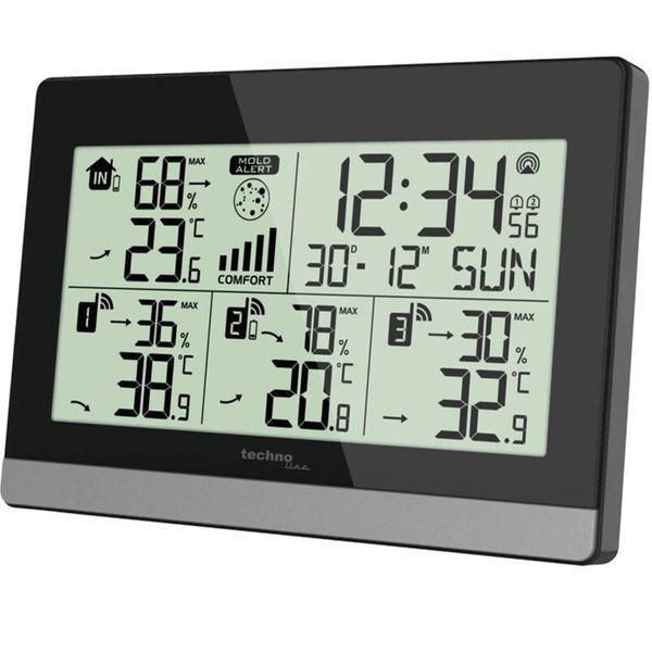 Термогігрометр Technoline WS7065 Black/Silver (WS7065) DAS2211 фото
