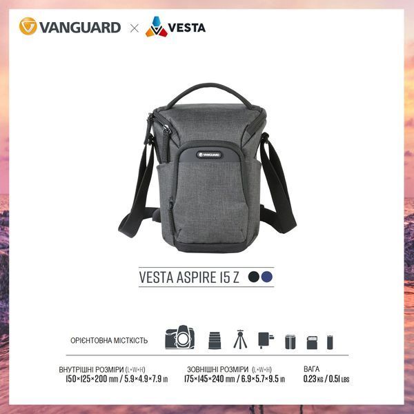Сумка Vanguard Vesta Aspire 15Z Gray (Vesta Aspire 15Z GY) DAS891 фото