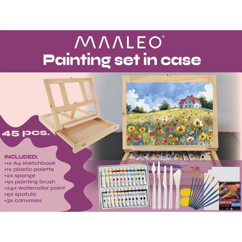Набор для рисования в чемодане 45 шт. Maaleo 23863 26249 фото