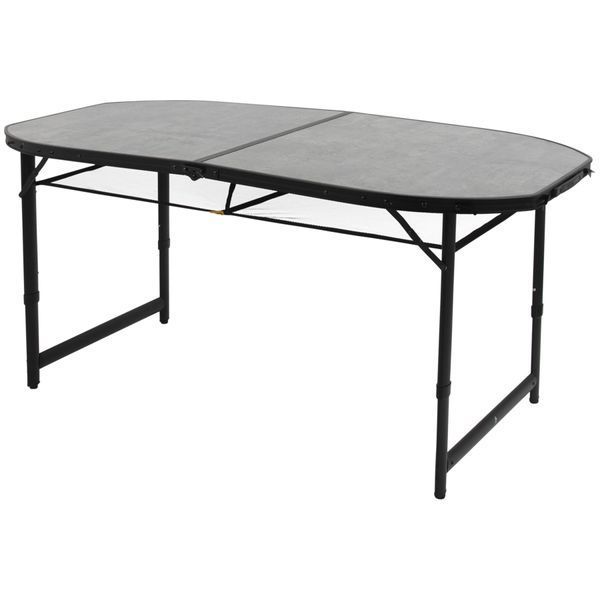 Стол Bo-Camp Northgate Oval 150x80 cm Black/Grey (1404188) DAS2359 фото