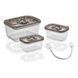Набор стеклянных вакуумных контейнеров Caso VacuBoxx Eco-Set 3шт. 1177 12350 фото 3