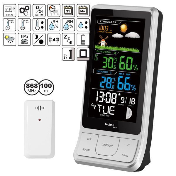 Метеостанція Technoline WS6441 Black/Silver (WS6441) DAS1049 фото