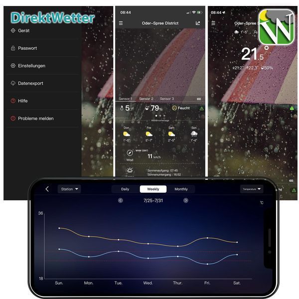 Метеостанція Technoline DirektWetter WD2000 Silver (WD2000) DAS2238 фото