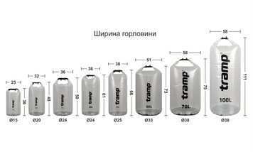 Гермомішок TRAMP PVC transparent 10л UTRA-196 UTRA-196 фото