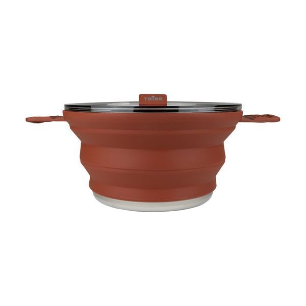 Каструля Tribe Collapsible Pot 2,5 л силіконова T-FF-0025, brown T-FF-0025-brown фото