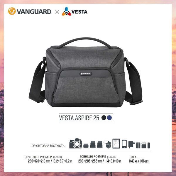 Сумка Vanguard Vesta Aspire 25 Gray (Vesta Aspire 25 GY) DAS894 фото